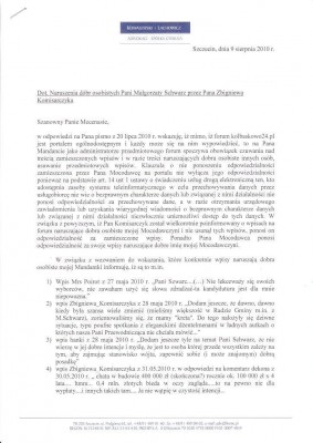Komisarczyk Z. - pismo KowLach 9.08.10 - 1.jpg